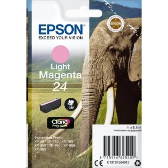 EPSON ink bar Singlepack "Slon" Light Magenta 24 Claria Photo HD Ink