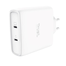 TRUST napájecí adaptér MAXO 100W 2-Port, USB-C, bílá