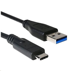 C-TECH kabel USB 3.0 AM na USB-C kabel (AM/CM), 2m, černý