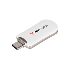 VERBATIM Flash Disk 128GB Plectra USB-C 3.0, bílá