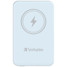 VERBATIM Powerbanka Charge 'n' Go, Magnetická, 5000 mAh, USB-C, Modrá