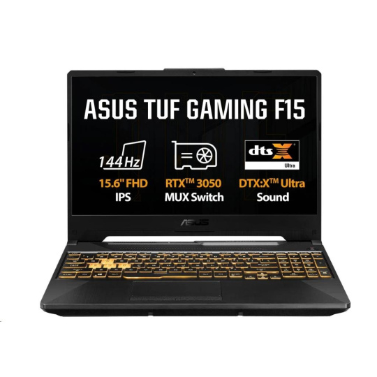 ASUS TUF Gaming F15 (FX506HC-HN004), i5-11400H, 15,6" 1920x1080, 16GB, 512GB SSD, RTX 3050, bez OS, Black