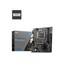 MSI MB Sc LGA1700 PRO H610M-G, Intel H610, 2xDDR5, 1xDP, 1xHDMI, 1xVGA, mATX