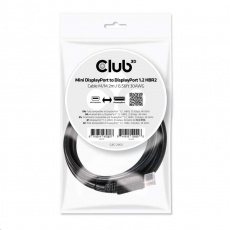 Club3D Kabel Mini DisplayPort na DisplayPort 1.2 4K60Hz UHD obousměrný, (M/M), 2m