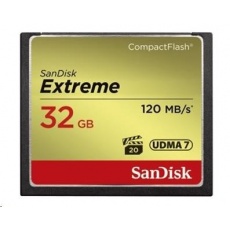 SanDisk Compact Flash 32GB Extreme (R:120/W:85 MB/s) UDMA7 SanDisk Compact Flash 32GB Extreme (R:120/W:85 MB/s) UDMA7