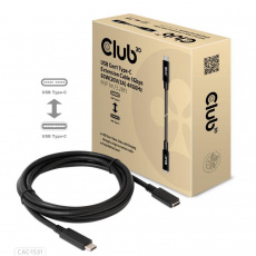Club3D Prodlužovací kabel USB-C, 5Gbps, 60W(20V/3A), 4K60Hz (M/F), 1m Club3D Prodlužovací kabel USB-C, 5Gbps, 60W(20V/3A), 4K60Hz (M/F), 1m