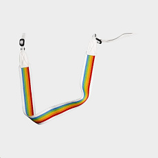 Polaroid Camera Strap Flat Rainbow White Polaroid Camera Strap Flat Rainbow White