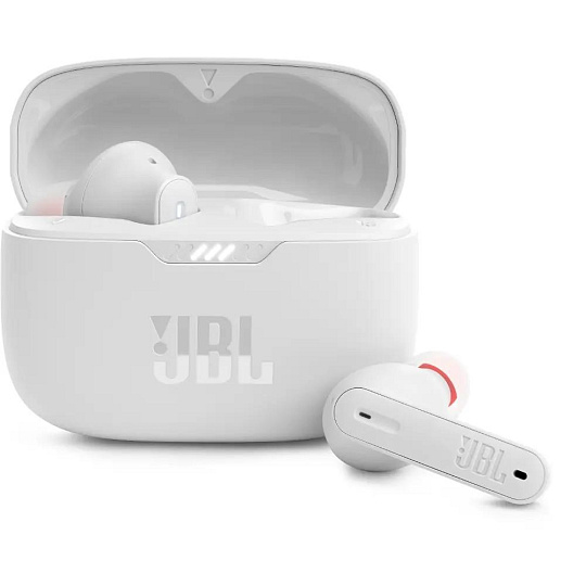 JBL Tune 230NC TWS White True Wireless sluchátka s potlačením hluku, 16 ohm, Bluetooth 5.2, bílá