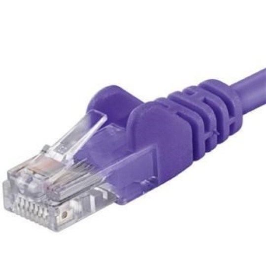 PremiumCord Patch kabel UTP RJ45-RJ45 CAT6 2m fialová