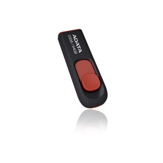 ADATA Flash Disk 64GB C008, USB 2.0 Classic, černá