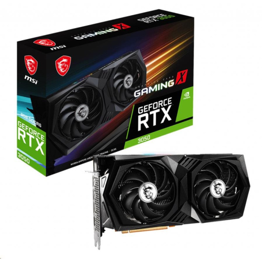 BAZAR - MSI VGA NVIDIA GeForce RTX 3050 GAMING X 8G, RTX 3050, 8GB GDDR6, 3xDP, 1xHDMI - Po opravě (Bez příšlušenství) BAZAR - MSI VGA NVIDIA GeForce RTX 3050 GAMING X 8G, RTX 3050, 8GB GDDR6, 3xDP, 1xHDMI - Po opravě (Bez příšlušenství)