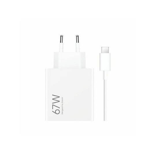 Xiaomi MDY-12-EH USB-A 67W Cestovní Nabíječka + USB-C 6.2A Datový Kabel White Xiaomi MDY-12-EH USB-A 67W Cestovní Nabíječka + USB-C 6.2A Datový Kabel White