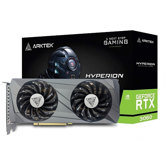 ARKTEK VGA NVIDIA GeForce RTX 3060 Hyperion 12GB V4, RTX 3060, 12GB GDDR6, 3xDP, 1xHDMI ARKTEK VGA NVIDIA GeForce RTX 3060 Hyperion 12GB V4, RTX 3060, 12GB GDDR6, 3xDP, 1xHDMI