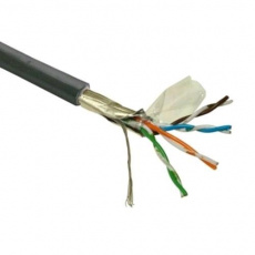 FTP kabel LYNX Cat5E, drát, venkovní PE, černý, 305m - poškozený obal FTP kabel LYNX Cat5E, drát, venkovní PE, černý, 305m - poškozený obal