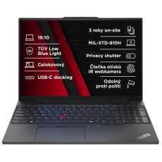 LENOVO NTB ThinkPad E16 AMD G2 - Ryzen5 7535U,16" WUXGA,16GB,256SSD,FHD+IRcam,W11P,5y onsite,5y KYD LENOVO NTB ThinkPad E16 AMD G2 - Ryzen5 7535U,16" WUXGA,16GB,256SSD,FHD+IRcam,W11P,5y onsite,5y KYD