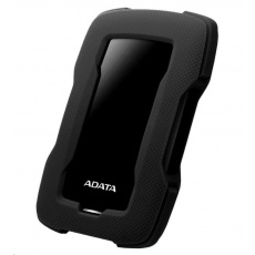 ADATA Externí HDD 1TB 2,5" USB 3.1 HD330, BLACK COLOR BOX, černý (gumový, nárazu odolný)