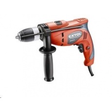 Extol Craft vrtačka s příklepem, Click-lock, 500W