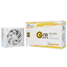 SEASONIC zdroj Core GX 750W White, 120mm, Plně modulární, 80+ Gold, ATX 3.1 SEASONIC zdroj Core GX 750W White, 120mm, Plně modulární, 80+ Gold, ATX 3.1