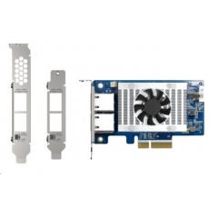 QNAP QXG-10G2T-X710 síťová rozšiřující karta 10GbE, dual-port Intel X710, 4xPCIe pro NAS s PCIe