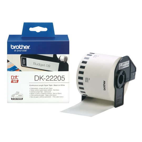BROTHER -poškozený obal- DK-22205 papírová role 62mm x 30m