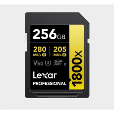 Lexar SDXC Pro 1800x U3 UHS-II R280/W210 (V60) 256GB Lexar SDXC Pro 1800x U3 UHS-II R280/W210 (V60) 256GB