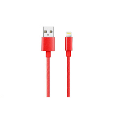 WG - Datový kabel Lightning MFI na USB-A, 1 metr, červená WG - Datový kabel Lightning MFI na USB-A, 1 metr, červená