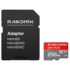 Sandisk Ultra PLUS micro SDHC karta 256GB UHS-I, V10, U1, C10, (200MB/s) Sandisk Ultra PLUS micro SDHC karta 256GB UHS-I, V10, U1, C10, (200MB/s)