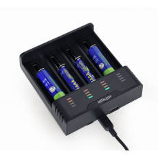 GEMBIRD nabíječka baterií BC-USB-02, 4ks, Ni-MH + Li-ion GEMBIRD nabíječka baterií BC-USB-02, 4ks, Ni-MH + Li-ion