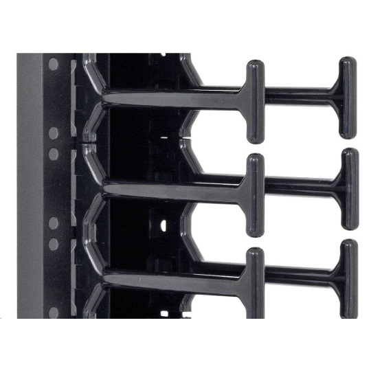 TRITON vertikální vyvazovací panel 47U, dvouřadý, pro rozvaděče šířky 800mm z řady RMA, RZA, RDA, RTA, RYA, černý