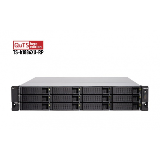 QNAP TS-h1886XU-RP-R2-D1622-32G (64/Xeon E-1622/2,6-3,2GHz/32GBRAM/18xSATA/4xGbE/2x10GbESFP+SmartNIC/2xUSB3.1/4xPCIe/RP)