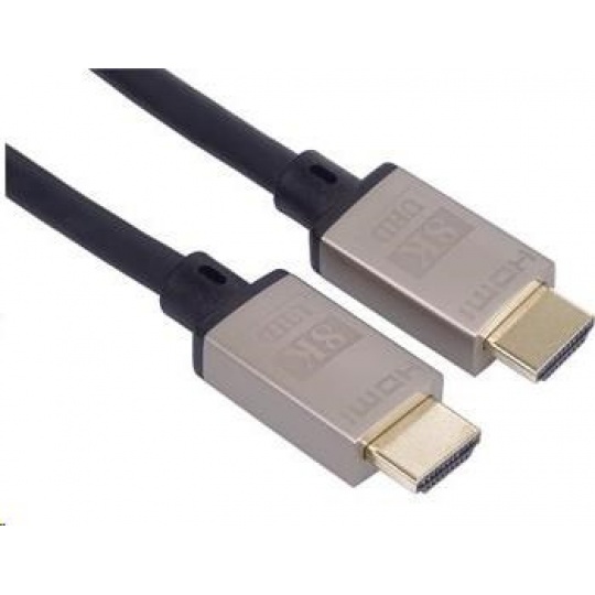 PREMIUMCORD Kabel HDMI 2.1 High Speed + Ethernet kabel 8K@60Hz, 4K@120Hz, pozlacené konektory, 1.5m