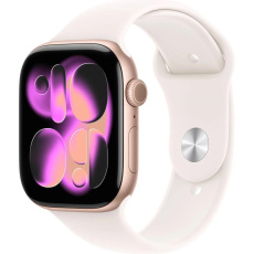Apple Watch Series 11 GPS 46mm Rose Gold Aluminium Case with Light Blush Sport Band - S/M Apple Watch Series 11 GPS 46mm Rose Gold Aluminium Case with Light Blush Sport Band - S/M