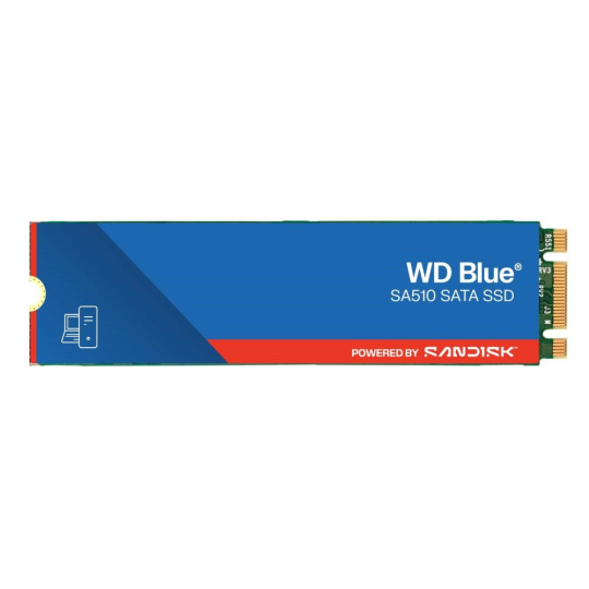 WD BLUE SSD 3D NAND WDS100T3B0B 1TB SA510 Powered by SanDisk, M.2 SATA, (R:560, W:520MB/s) WD BLUE SSD 3D NAND WDS100T3B0B 1TB SA510 Powered by SanDisk, M.2 SATA, (R:560, W:520MB/s)