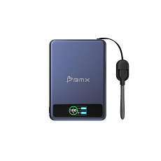 BMX SolidSafe™ 5K Solid-State Magnetic Power Bank, Blue BMX SolidSafe™ 5K Solid-State Magnetic Power Bank, Blue
