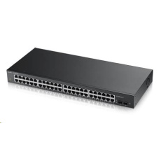 Zyxel GS1900-48 50-port Gigabit Web Smart switch, 48x gigabit RJ45, 2x SFP v2 Zyxel GS1900-48 50-port Gigabit Web Smart switch, 48x gigabit RJ45, 2x SFP v2