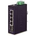 Planet IGS-510TF Switch průmyslový, 4x 1000Base-t, 1x SFP, dual power, 9-48VDC, -40 +75°C
