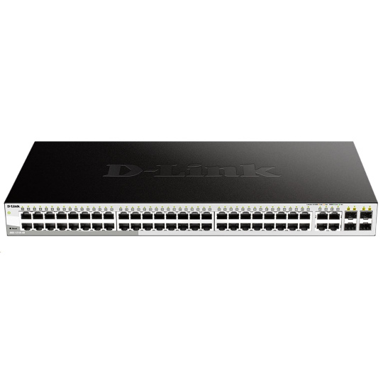 D-Link DGS-1210-48 52-port Gigabit Smart Switch, 48x GbE, 4x RJ45/SFP, fanless