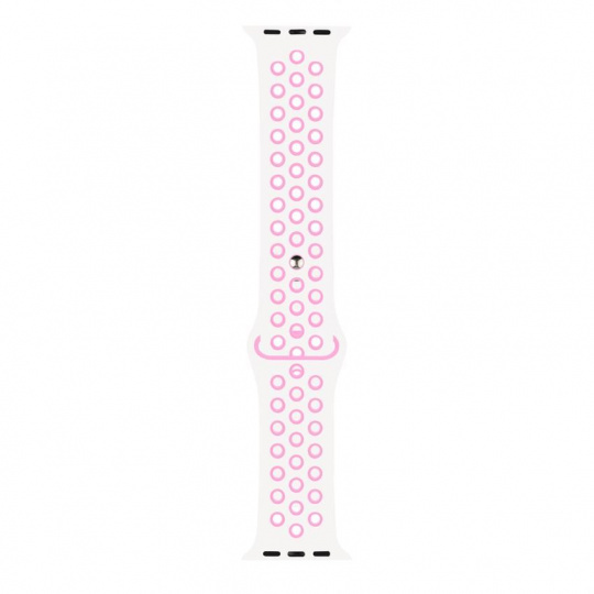 RhinoTech sportovní řemínek pro Apple Watch 42 / 44mm Bílo-růžová