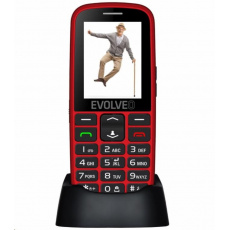 EVOLVEO EasyPhone EG, mobilní telefon pro seniory s nabíjecím stojánkem, červená EVOLVEO EasyPhone EG, mobilní telefon pro seniory s nabíjecím stojánkem, červená
