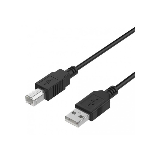 WG Datový kabel USB-A (male) to USB-B (male) / 1,5m / black