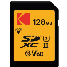 Kodak paměťová SD karta 128GB UHS-II U3 V60 Ultra Pro