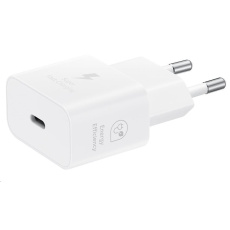 Samsung cestovní nabíječka EP-T2510NWE, GaN Tech, Fast charging, 25W, USB-C, bílá Samsung cestovní nabíječka EP-T2510NWE, GaN Tech, Fast charging, 25W, USB-C, bílá