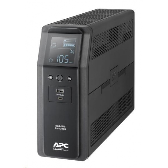 APC Back UPS Pro BR 1200VA, Sinewave, 8 Outlets, AVR, LCD interface (720W)