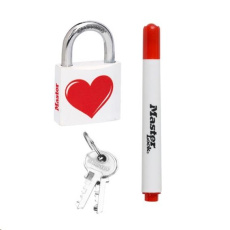 Master Lock 3430EURDLOV_heart visací zámek z pevného kovu Master Lock 3430EURDLOV_heart visací zámek z pevného kovu