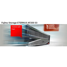 FUJITSU STORAGE ETERNUS AF250 S3 osazeno 2x SSD 3.84TB 2.5" rozhraní 2 porty 16G FC na každém řadiči, celkem 4x 16G FC p