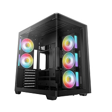 DEEPCOOL Case CG590U 5F, ATX, Průhledná bočnice, 5x120mm ARGB Fan, černá DEEPCOOL Case CG590U 5F, ATX, Průhledná bočnice, 5x120mm ARGB Fan, černá