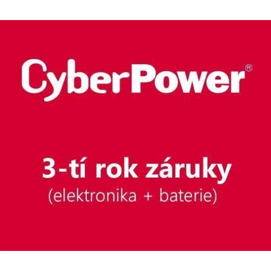 CyberPower 3. rok záruky pro EnviroSensor, RELAIO500, 4POSTRAIL