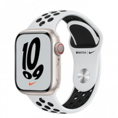 Apple Watch Nike Series 7 Cell, 41mm Star./Plat./Black Nike SportBand Apple Watch Nike Series 7 Cell, 41mm Star./Plat./Black Nike SportBand