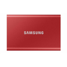 BAZAR - Samsung Externí SSD disk T7 - 2TB - červený - Poškozený obal (Komplet)