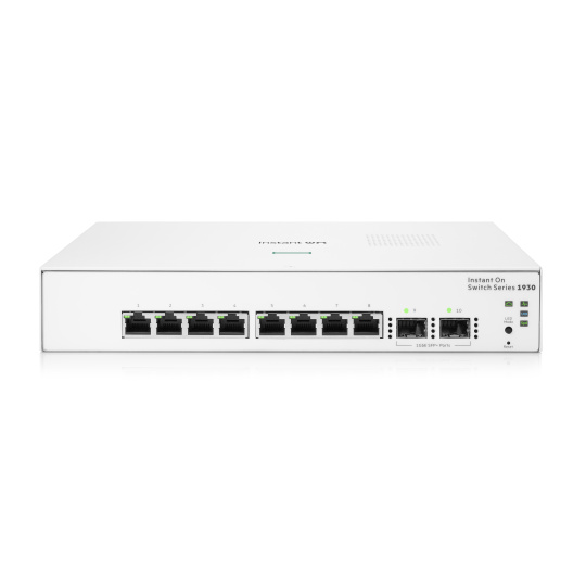 HPE Networking Instant On Switch 8p Gigabit 2p SFP (fanless) 1930